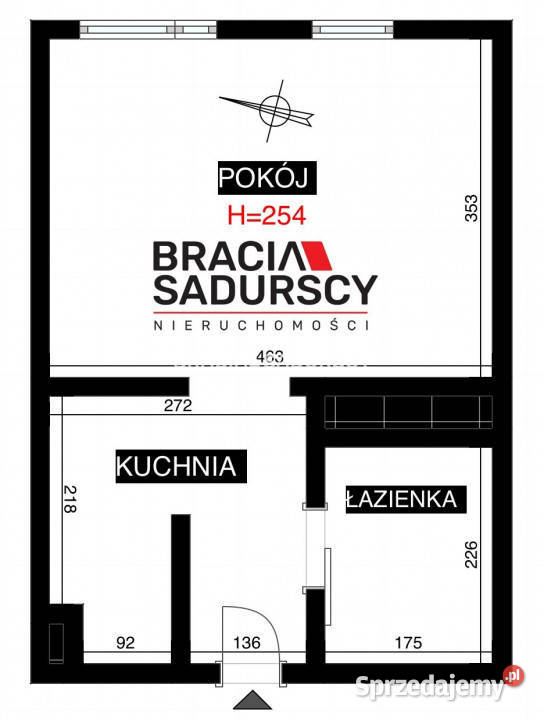 Mieszkanie 28m2 1pok Kraków Kombatantów