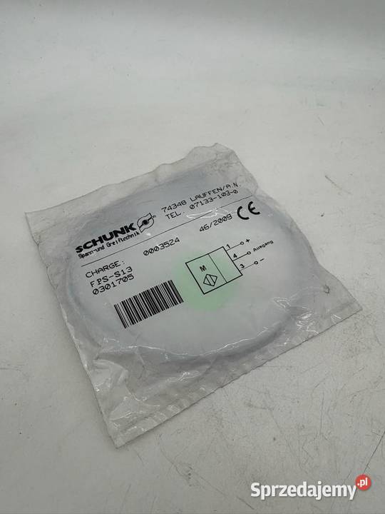 Schunk FPSS13 0301705 Czujnik zbliżeniowy mazowieckie Warszawa sprzedam