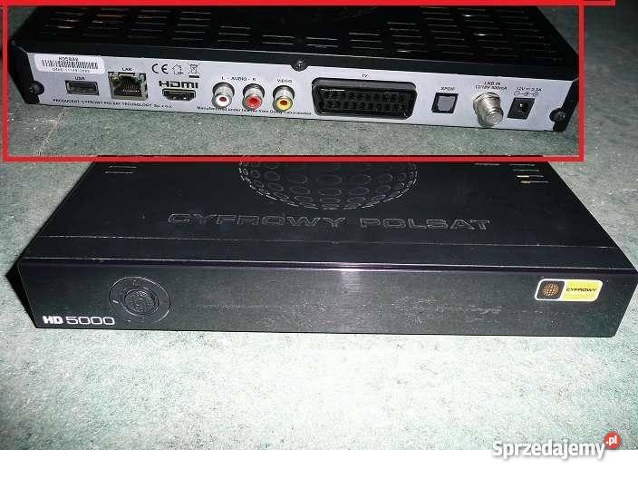 Cyfrowy Dekoder Satelitarny HD 5000 Lubań