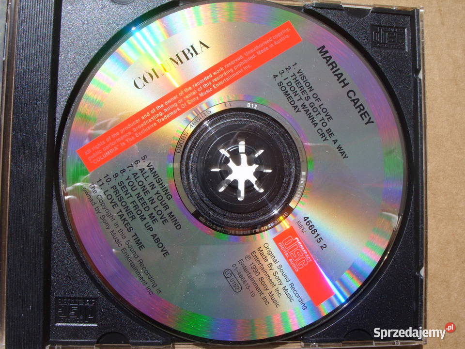 Płyta CD POP MARIAH CAREYVISION OF LOVE 1990 R Płyty i kasety Wołów