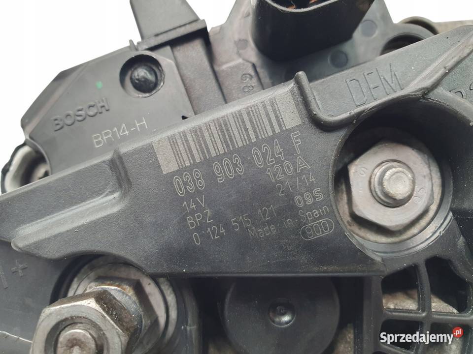 ALTERNATOR Seat Leon II 19 TDI 038903024F 120A osobowe Chełm