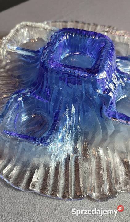 Świecznik Art Glass IILAATU Finland szklany Jasień sprzedam