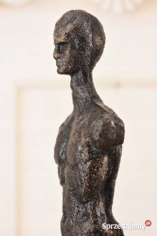 2x Nowoczesna Figura z Żeliwa Mężczyzna i Kraków
