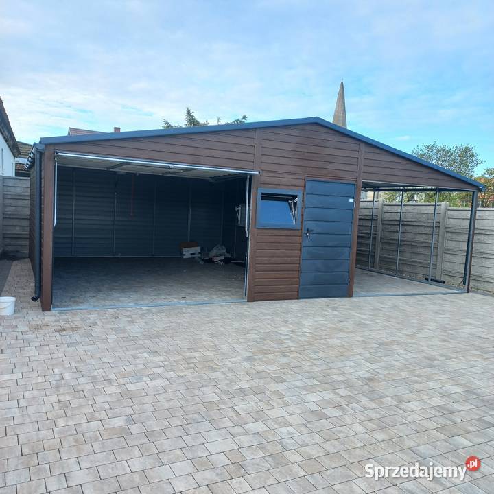 Garaż blaszany z pomieszczeniem gospodarczym Witnica sprzedam
