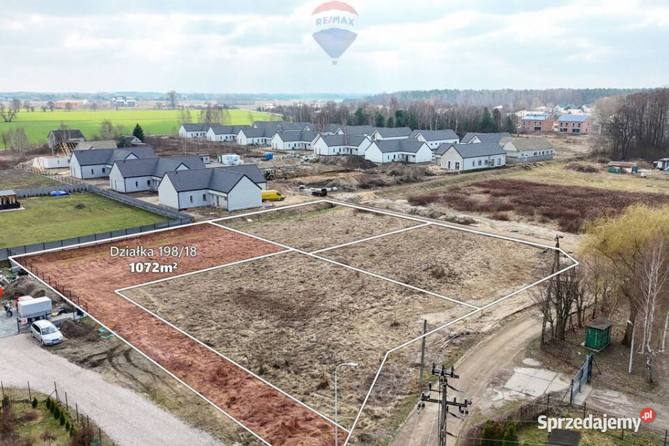 Działka 1072 m MPZP Kajetany gm Nadarzyn 32m