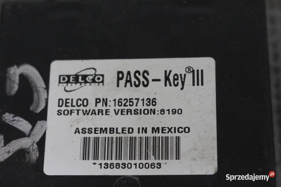 CADILLAC SEVILLE STS MODUŁ PASSKEY 16257136 Prochowice sprzedam