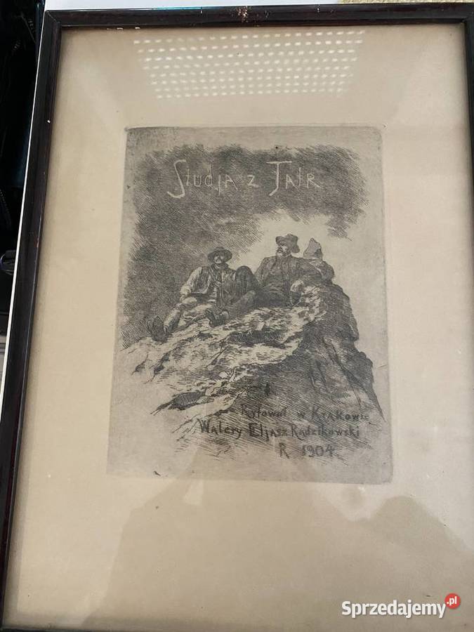 Walery Eljasz Radzikowski Grafika z teki Studia Kraków