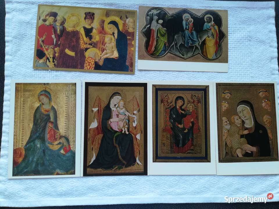 zestaw kartek z Madonnami historia sztuki sztuka Gdańsk sprzedam