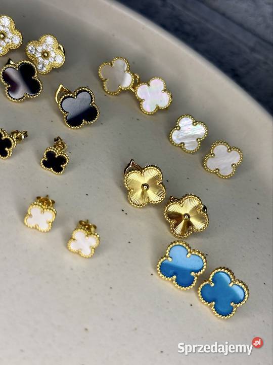 kolczyki na sty l van Cleef arpels Alhambra Gdynia
