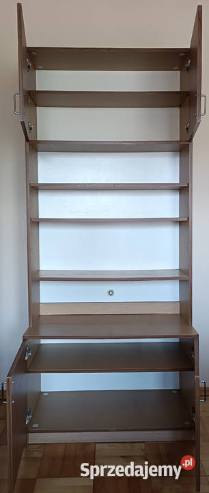 Meblościanka PRL szafa regał witryna Meble do sypialni Dom i Ogród