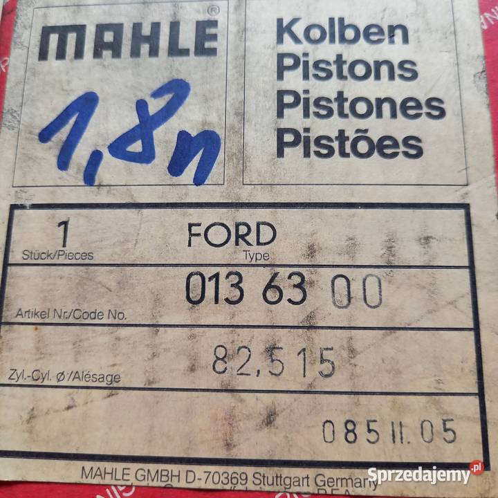 013 63 00 Tłok kplFord D18 Kraków