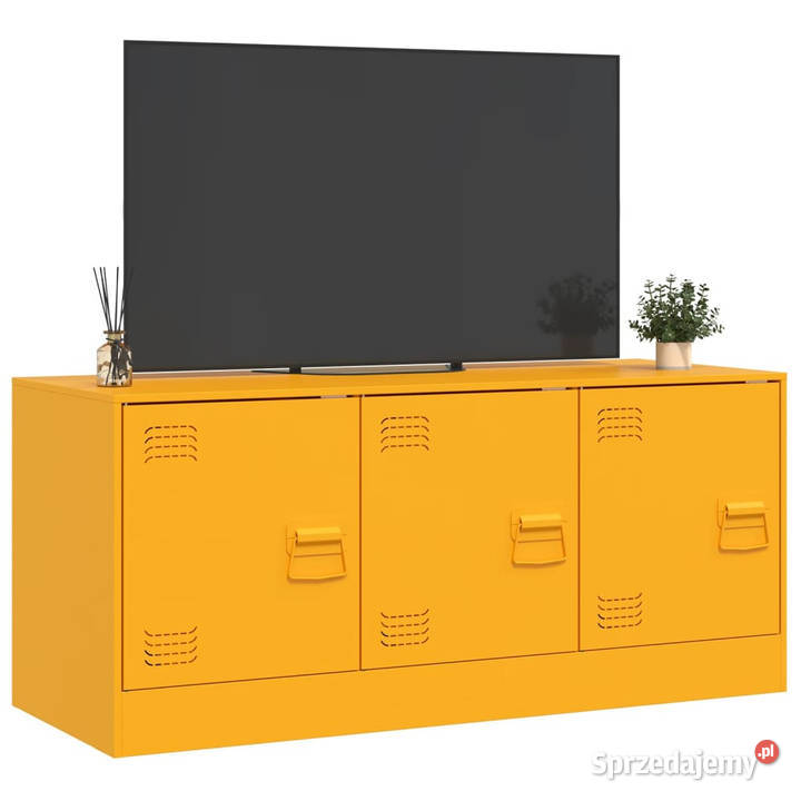 Szafka pod telewizor musztardowa 99x39x44 mazowieckie Warszawa