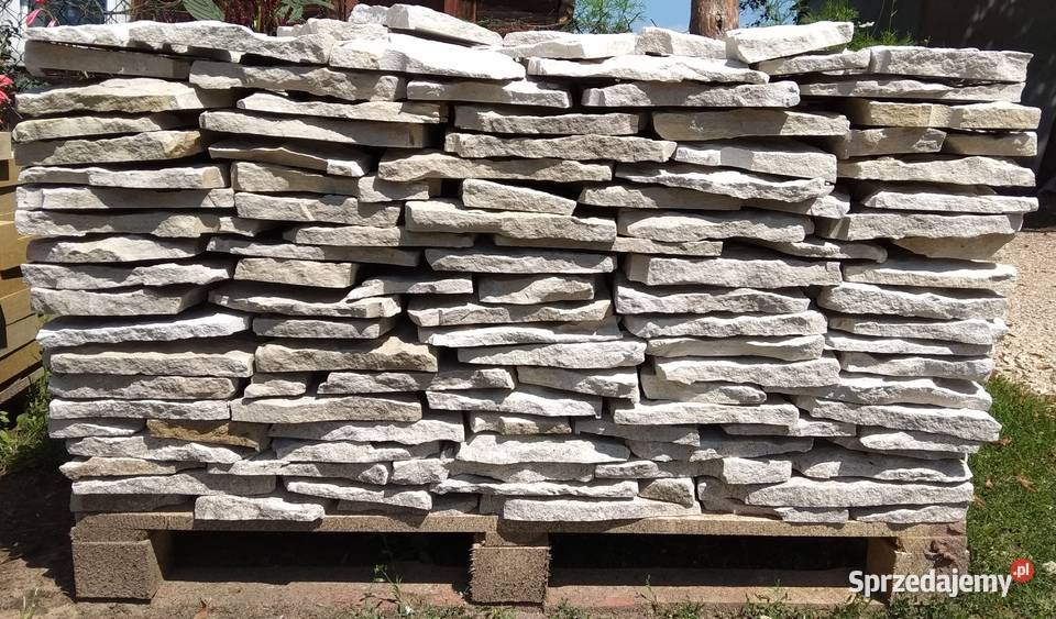 KAMIEŃ NATURALNY Kremowy Biały Kamień Cięty Olkusz