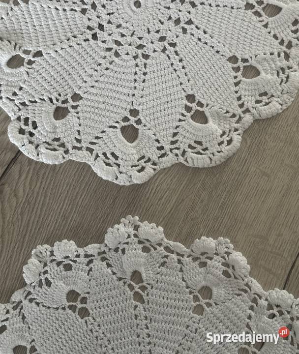 Serweta serwetka szydełko okrągłe cacko 30 Serwety i serwetki Łódź
