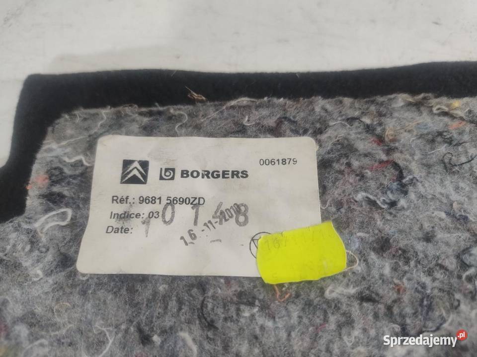 DYWAN WYKŁADZINA BAGAŻNIKA CITROEN C3 PICASSO sprzedam
