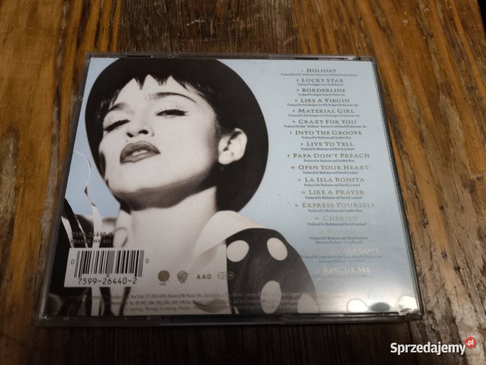MadonnaThe Immaculate Collection Best Of CD Gliwice