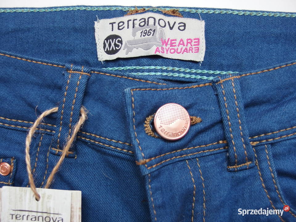 Spodenki szorty jeansowe jeans Terranova xxs 32 Odzież damska Toruń