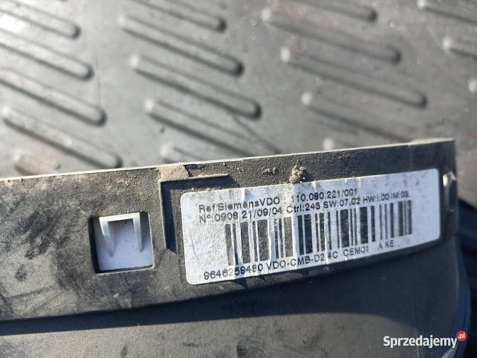 Licznik zegary peugeot 407 20 16v 9646259480 Szczecin