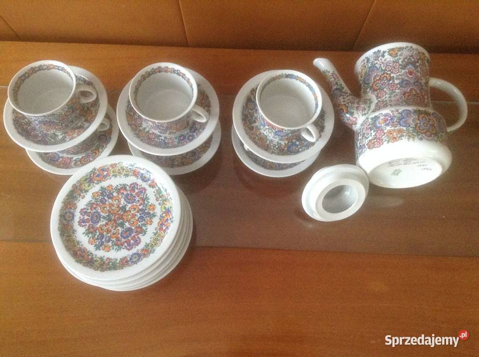 Serwis porcelanowy do kawy ręcznie malowany Opole sprzedam