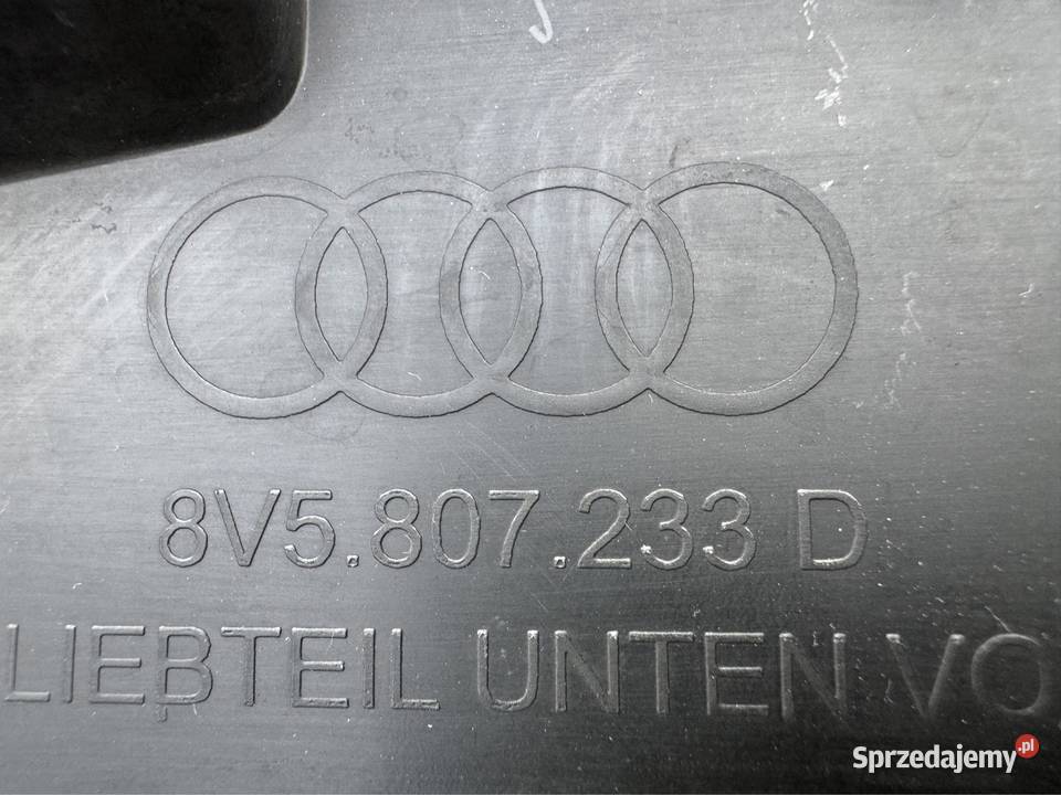 Płyta osłona pod zderzak przód Audi a3 rs3 8V osobowe wielkopolskie Sieraków sprzedam