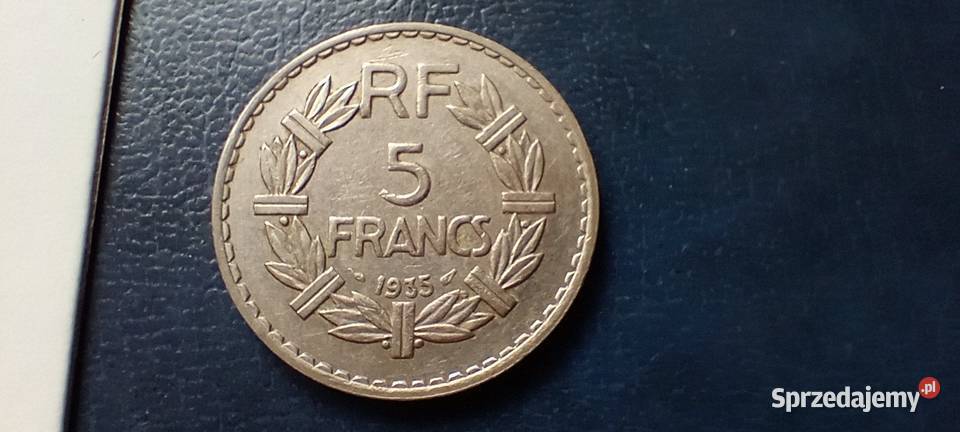 Stare monety 5 frank 1935 Francja Lesko sprzedam