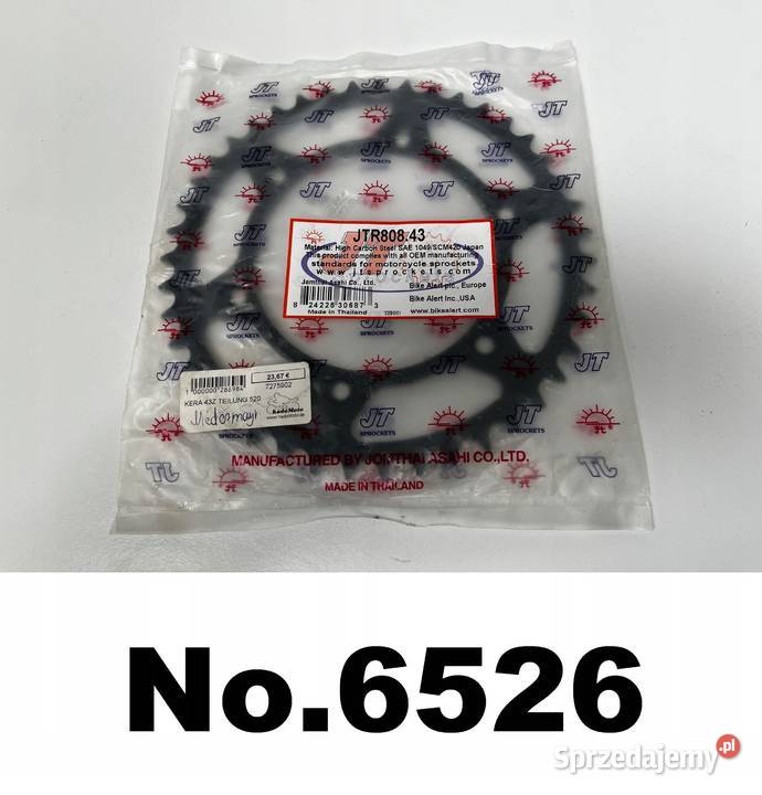 Zębatka tylna stalowa JTR80843 43Z rozmiar 520 Łobżenica sprzedam