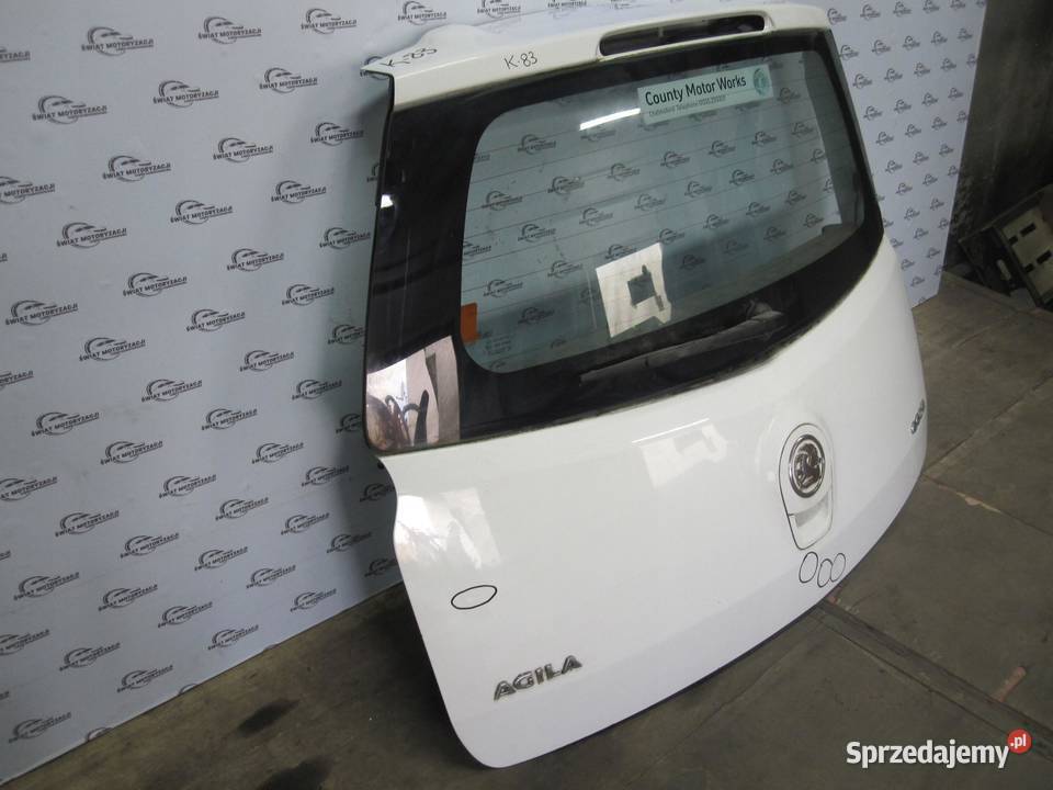 OPEL AGILA B 09r klapa tył