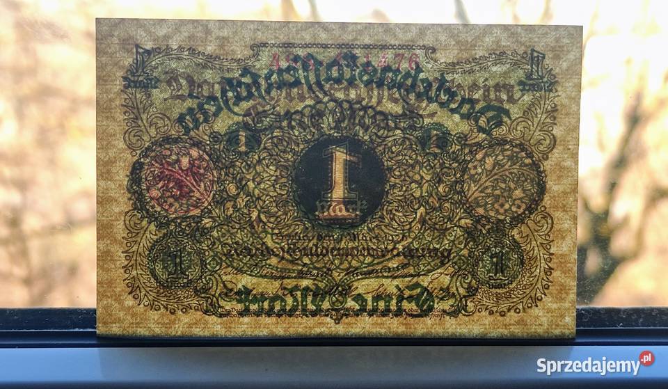 Banknot Niemcy 1 Marka 1920 Poszukiwany Rzadki Numizmatyka Pruszków