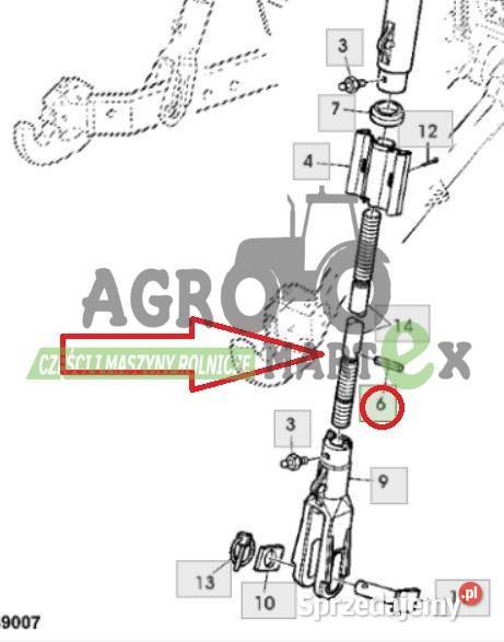 34M7043 JXAL200843 KOŁEK SPRĘŻYNOWY JD Wichrów