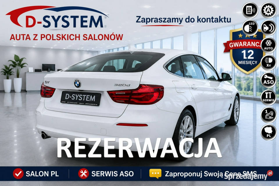 BMW 3GT 2020 GT GRAN TURISMO Fvat Salon Polska Rok produkcji 2019 Białystok