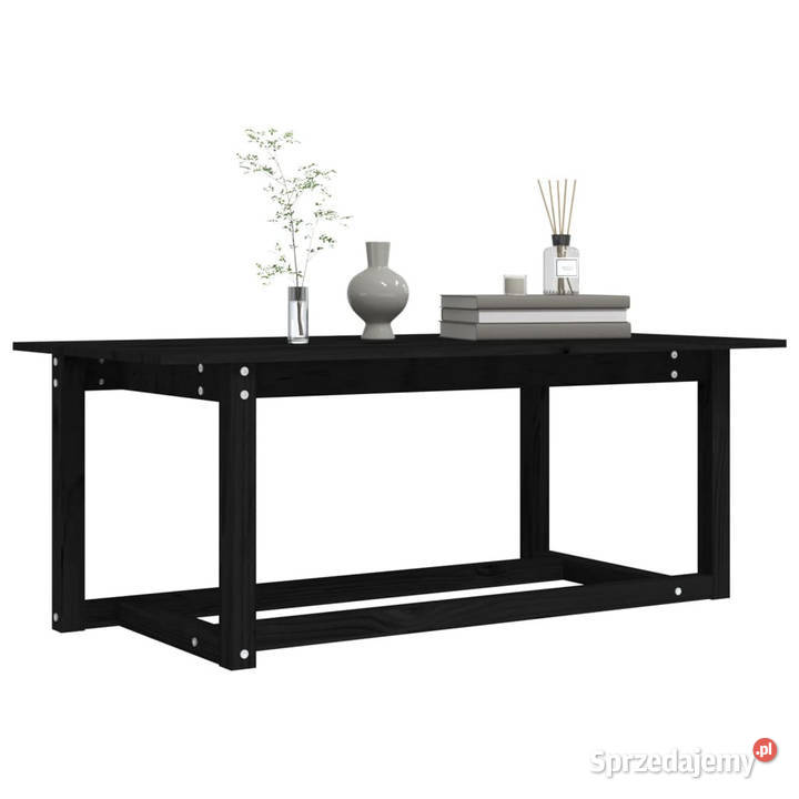 Stolik kawowy czarny 110x55x45 lite drewno Warszawa sprzedam