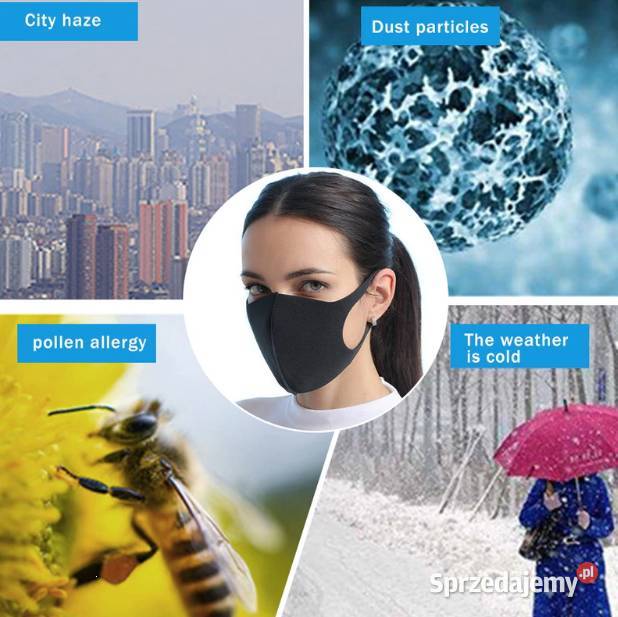 MASKA Maseczka na twarz 1 1 warstwa na rower Białystok