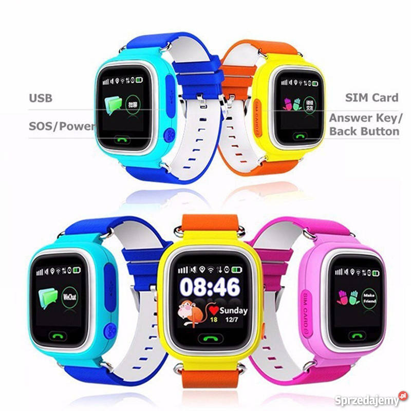 ZEGAREK SMARTWATCH dla DZIECI GPS TELEFON LOKALIZATOR wifi