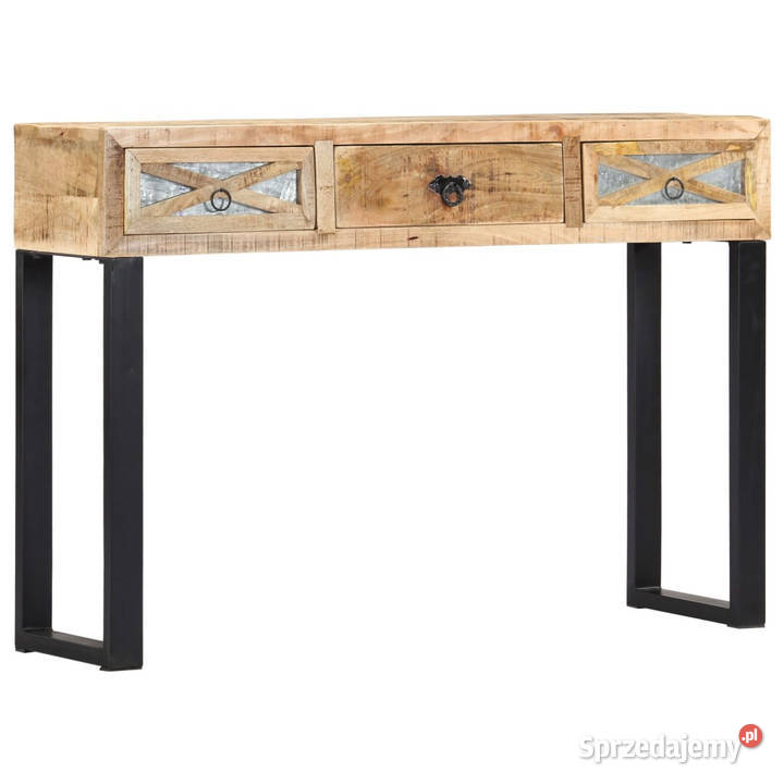 Stolik konsola 110x30x76 lite drewno mango Warszawa