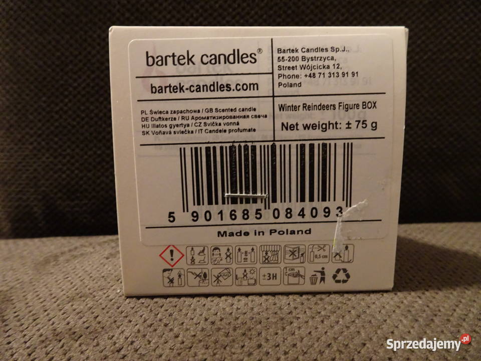 Świąteczna świeca zapachowa