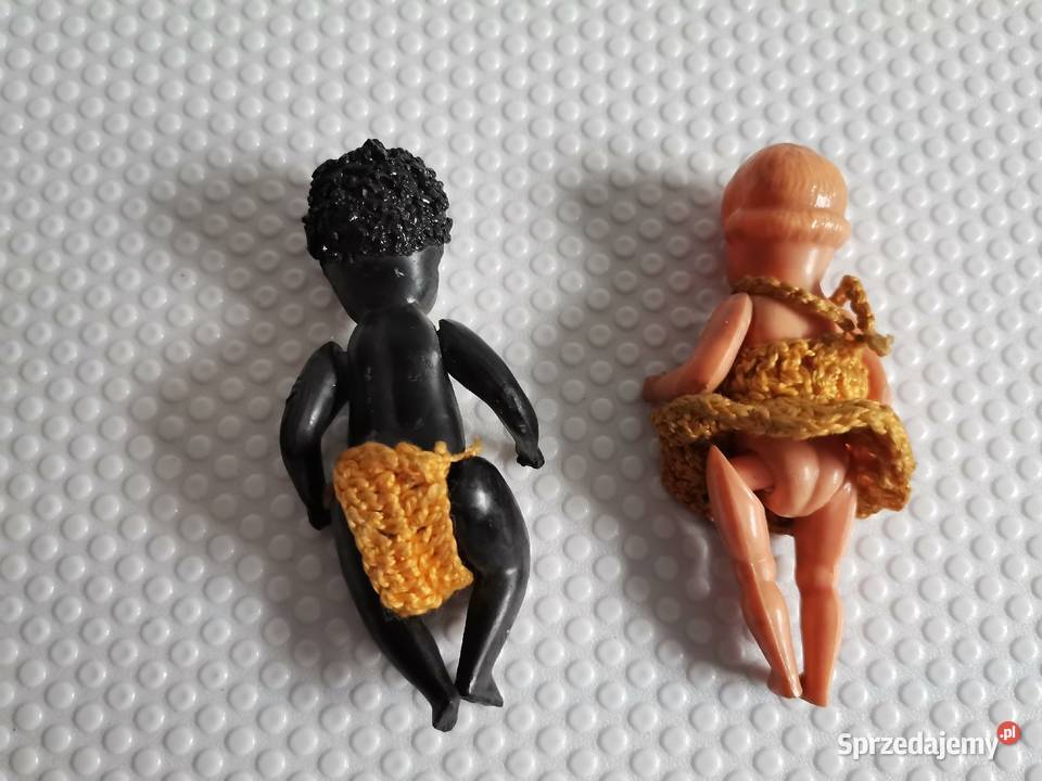 Stare plastikowe mini lalki 2 sztuki zabawki PRL Antyki, Sztuka, Kolekcje Katowice