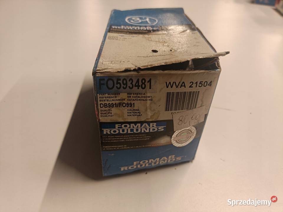 Citroen XM PRZEDNIE KLOCKI HAMULCOWE przód Rudka