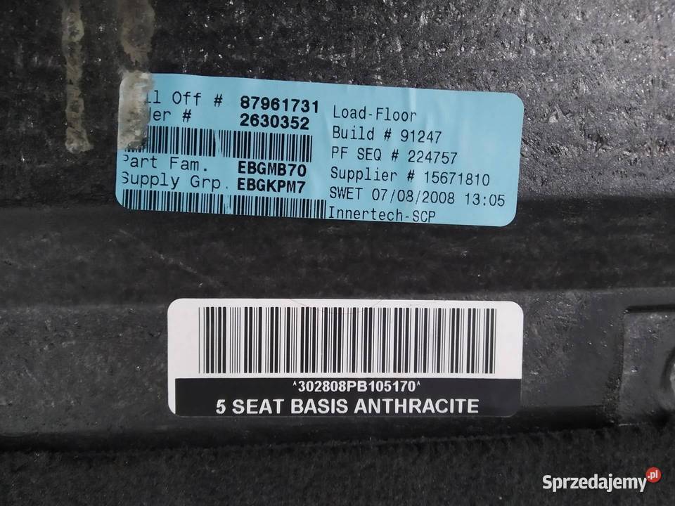 PODŁOGA BAGAŻNIKA WYKŁADZINA DYWAN Bmw X5 II osobowe świętokrzyskie sprzedam