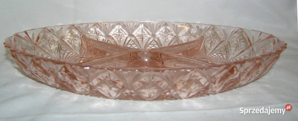 półmisek vintage depresyjne szkło PINKAlD Bartków
