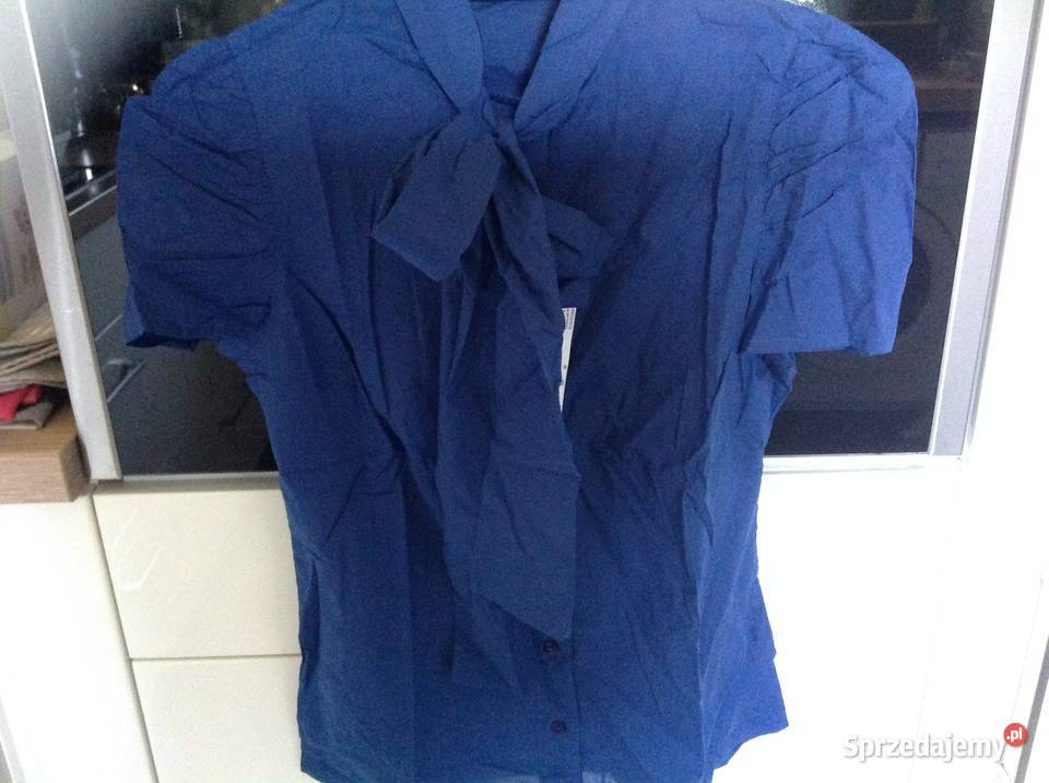 Bluzka Damska SISLEY XS Nowa niebieski Bluzki i koszule Nowa Sól