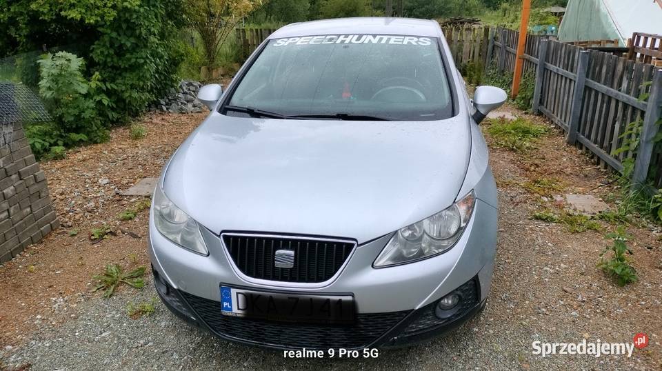 Seat Ibiza mk 4 6j 19 TDI 105 2008 r srebrny Ibiza dolnośląskie