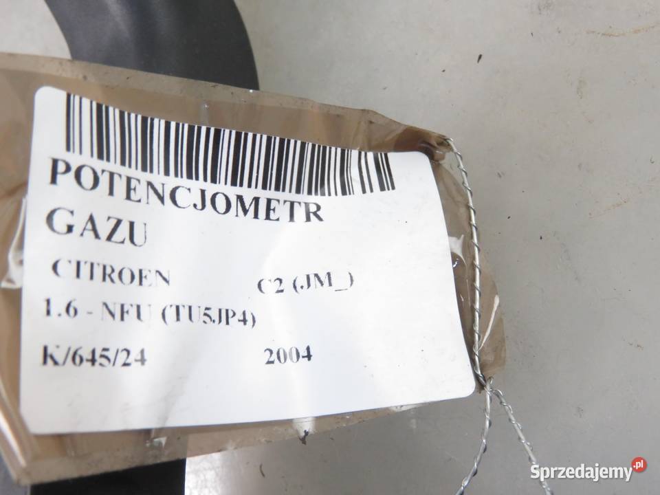 POTENCJOMETR GAZU CITROEN C2 16 0280752251 osobowe