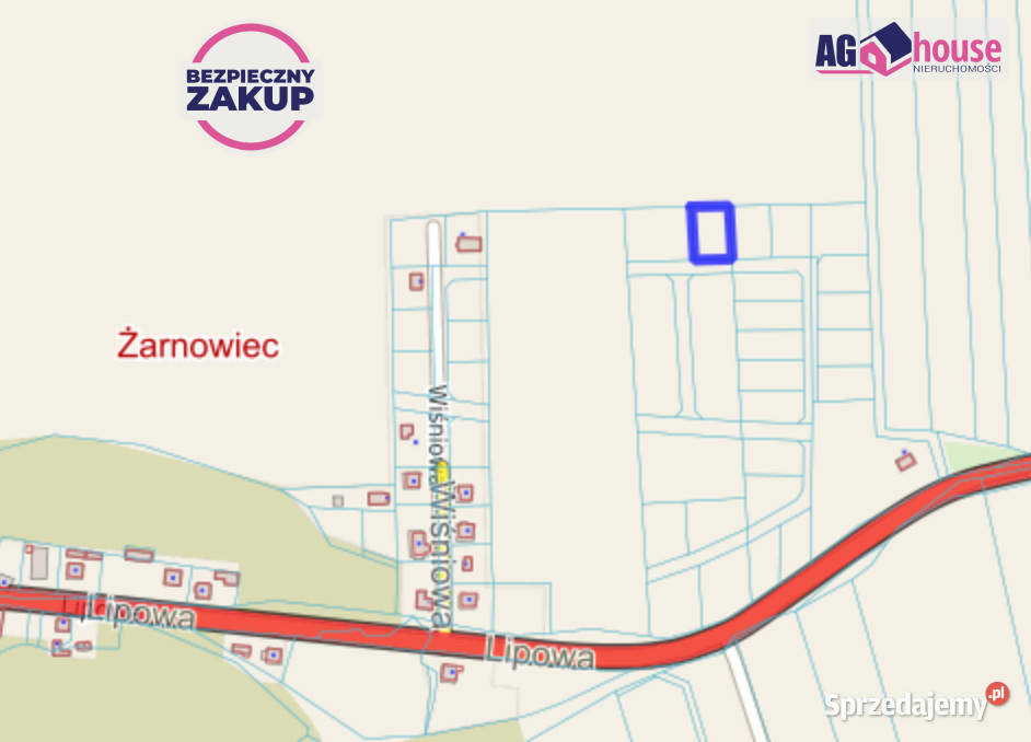 Działka Żarnowiec 1027m2 prąd pomorskie
