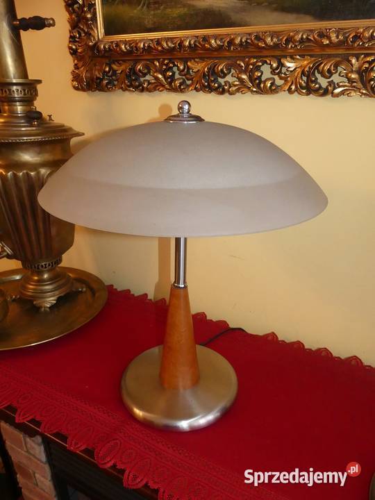 Piękna lampa gabinetowa PRL Antyki wielkopolskie Poznań
