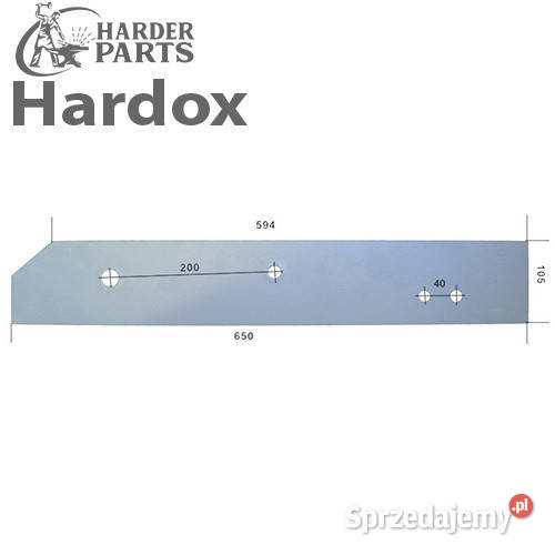 Płoza długa HARDOX 063603P 063613P do pługa