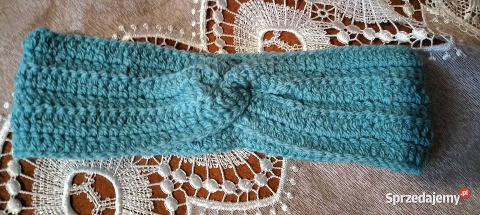 Ręcznie robiona opaska na głowę ciepła Częstochowa