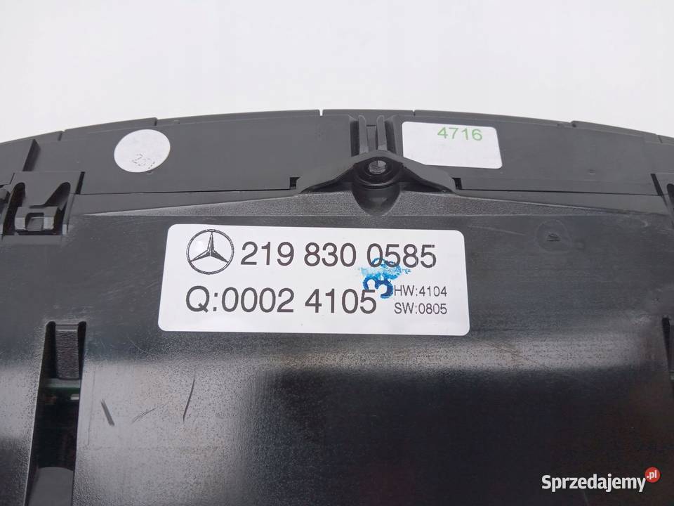 PANEL KLIMATYZACJI NAWIEWU MERCEDES CLS W219 Nowy Tomyśl