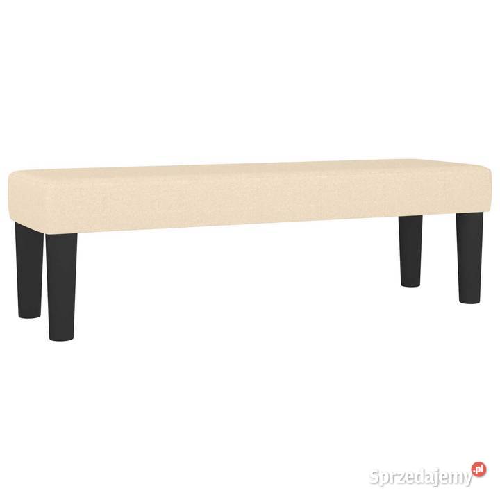 vidaXL Ławka kremowa 100x30x30 tapicerowana Ławki Warszawa