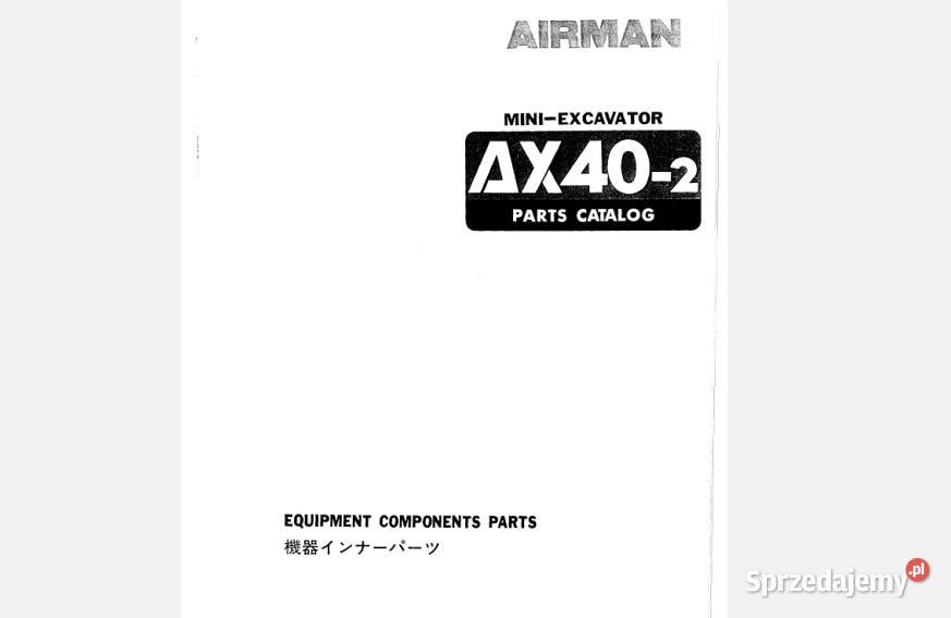 Airman koparka AX302 AX352 AX402 AX452 katalog świętokrzyskie Kielce