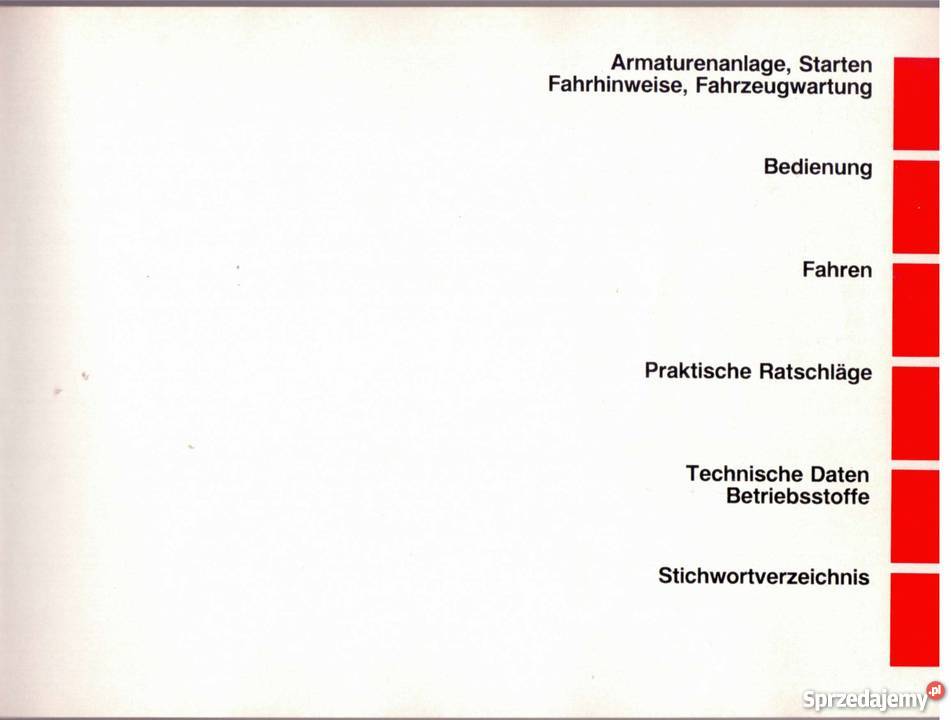 Instrukcja obsługi do mercedesa W124 Klasa E Elbląg
